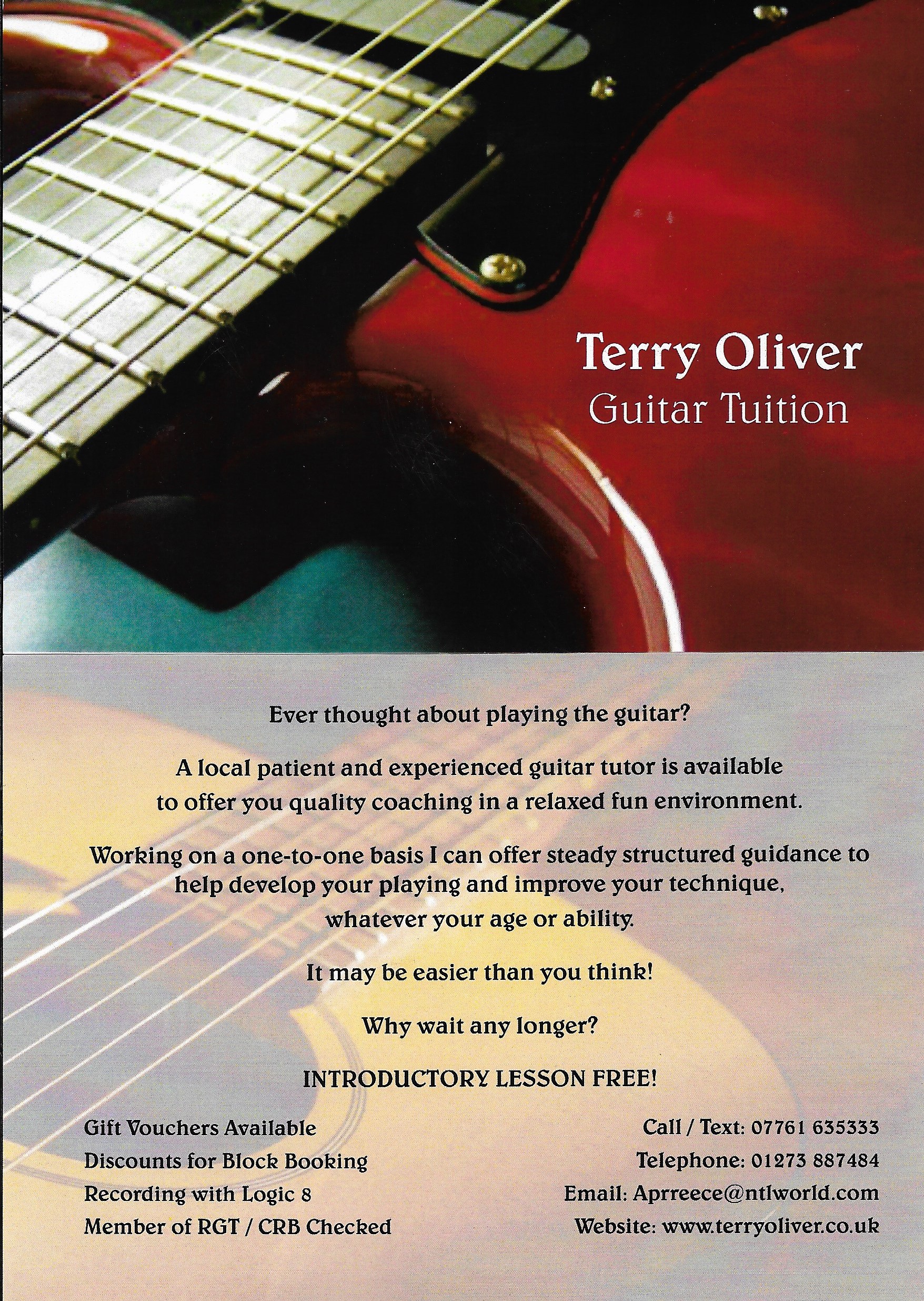 Terry Oliver Guitar Lessons